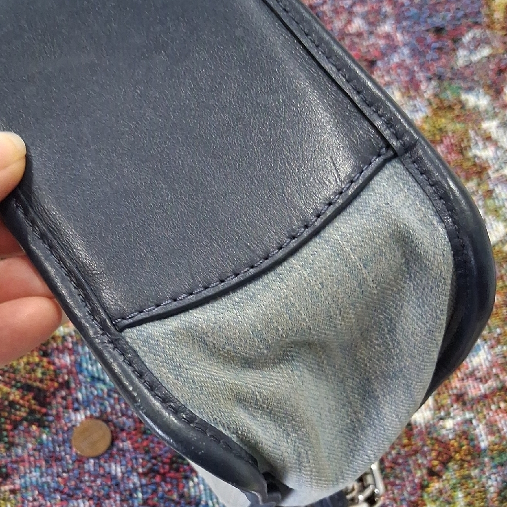 MICHAEL Michael Kors Blue Denim Shoulder Bag - Picture 16 of 17
